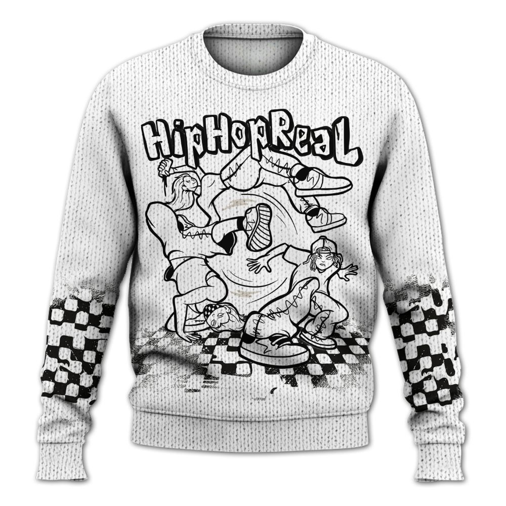 Knitted Sweater To Match Retro Reverse Metallic 5s - Feel Life Street Style