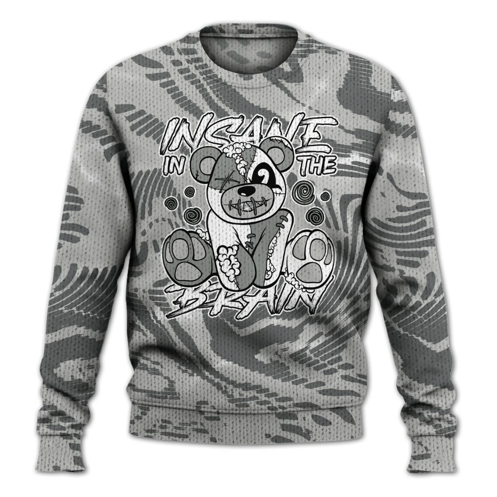 Knitted Sweater To Match Retro Wet Cement 4s - Insanes Bear Fume