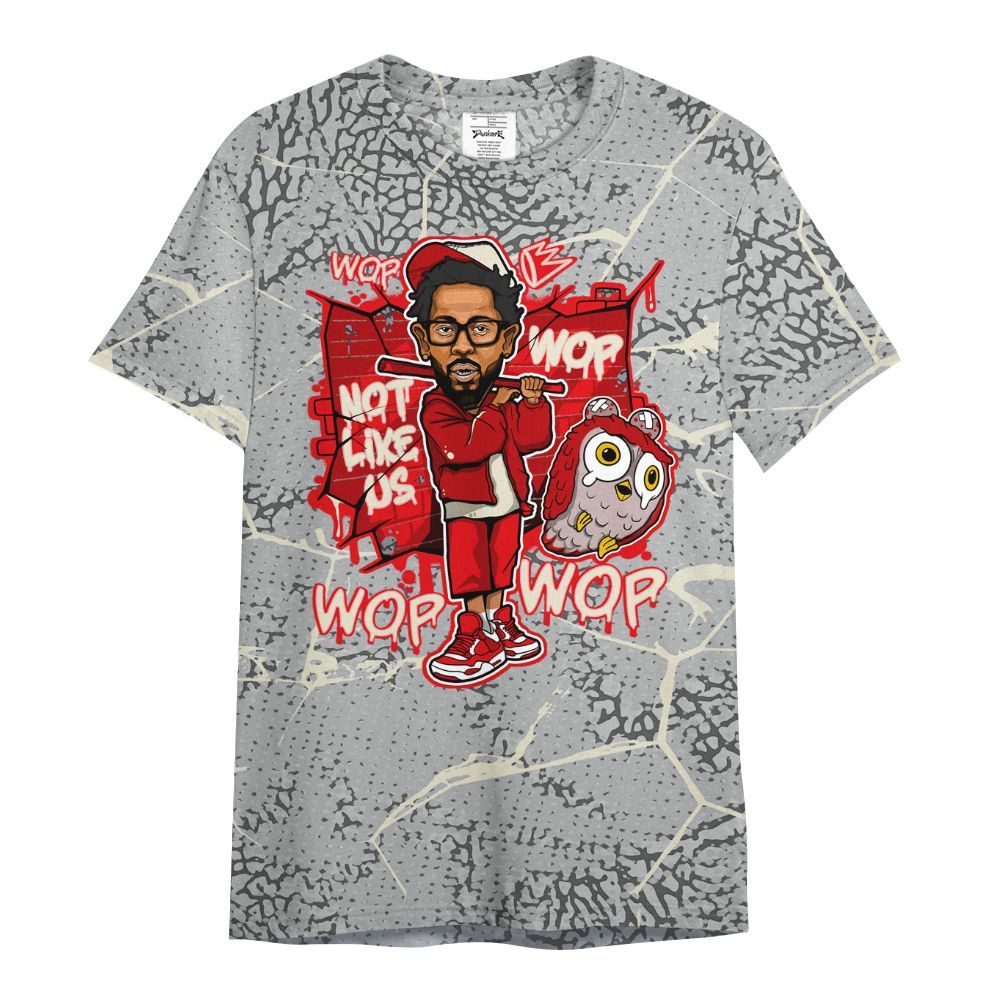 Shirt To Match Cement Grey 3s - None Like ComptonCity Graphic Crack All Over Print