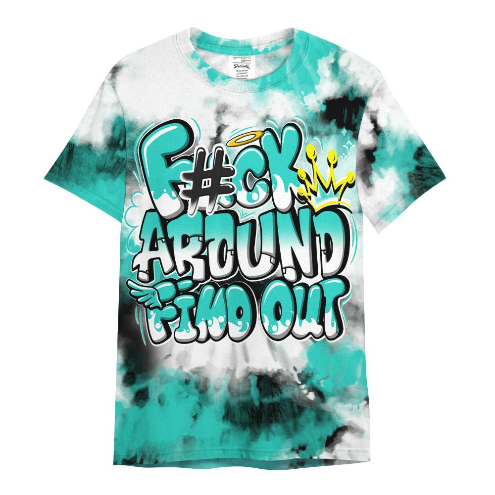 Shirt To Match Dunk Low Clear Jade - Tie Dye FK Around Find Out All Over Print