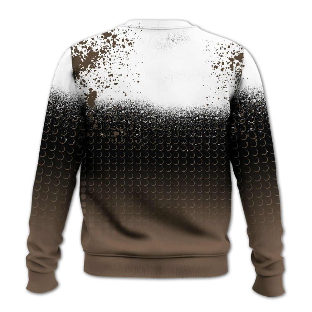 Sweatshirt To Match Dark Mocha Jack - Halftone Time Is Money All Over Print