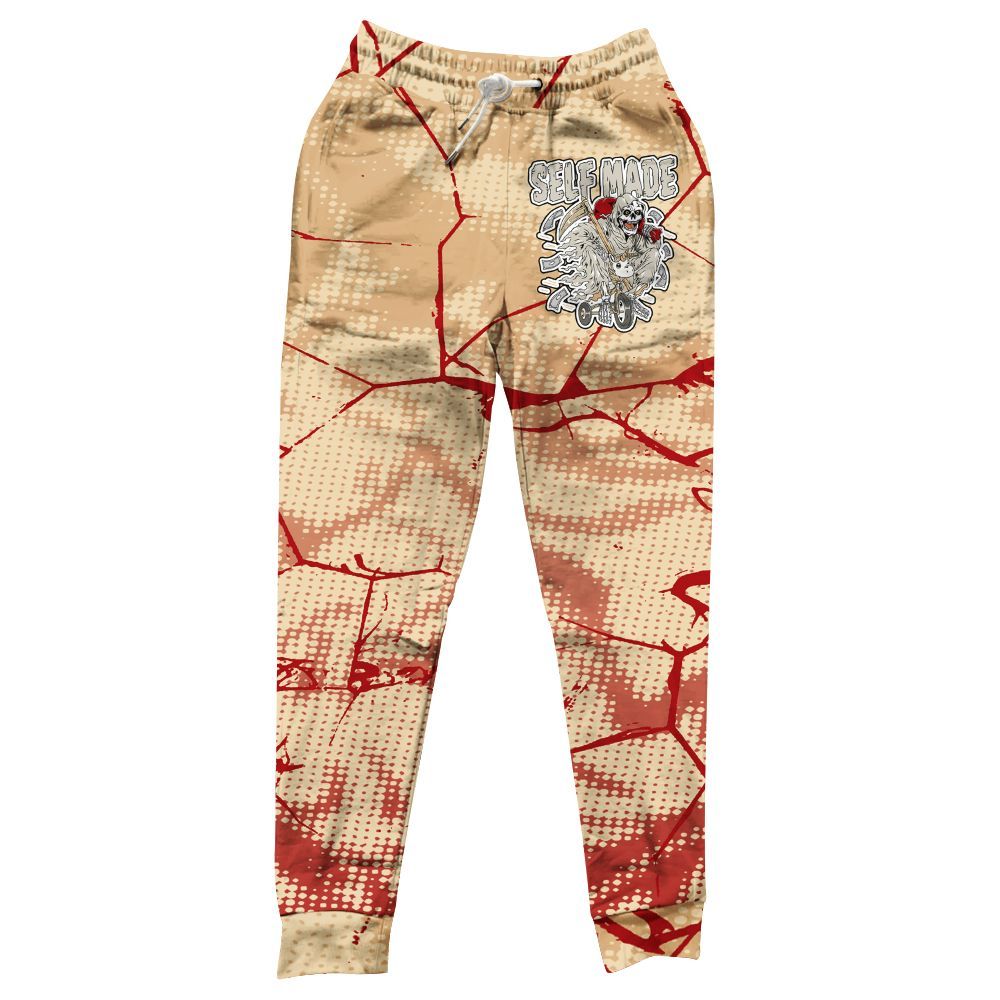 Sweatpant To Match Dunk Low Strawberry Waffle - Self Made Skeleton Crack All Over Print