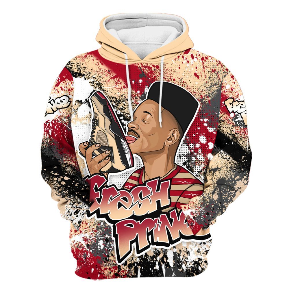 Hoodie To Match Retro Pizza GS 4s - Fresh Sneaker Lick All Over Print