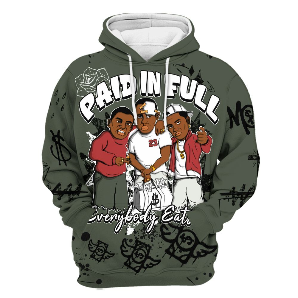 Hoodie To Match Air Force 1 Low Year Of The Snake Shirt, Everybody Paid In Full Crayon All Over Print