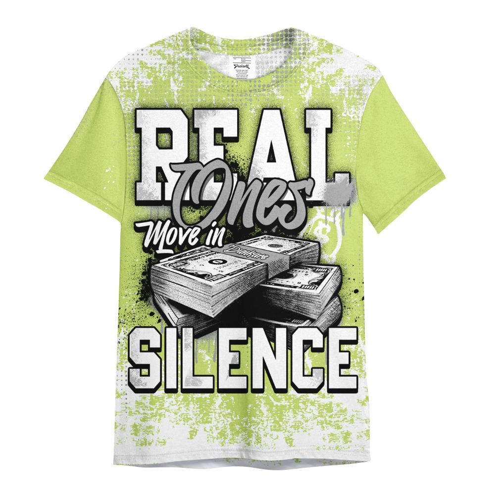 Shirt To Match Light Lemon Twist 4s - Move In Silence Money All Over Print