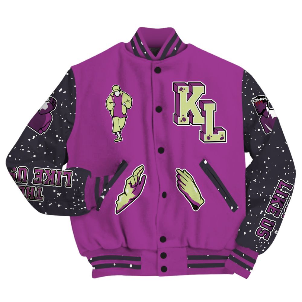 Varsity Jacket To Match Ja 2 Staregazer - Dislike Us Graphic All Over Print