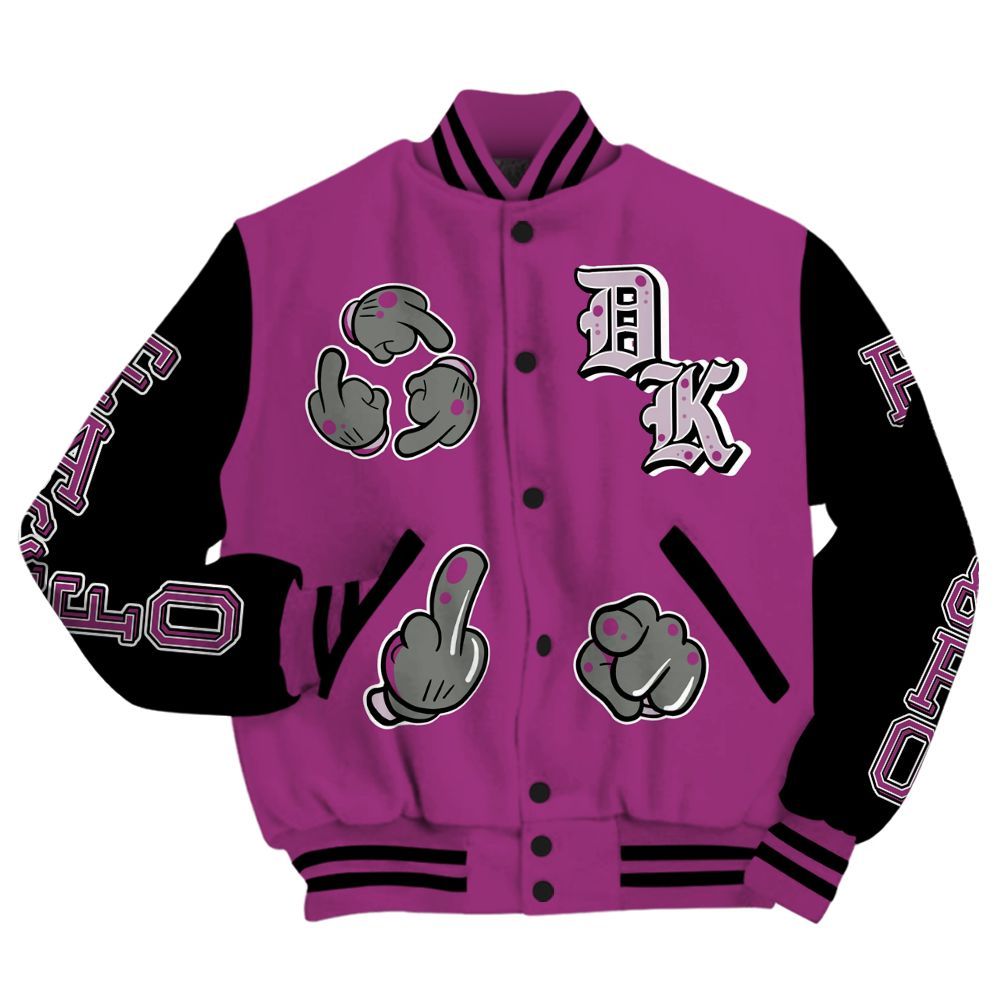 Varsity Jacket To Match Air Max Sunder Gore Tex Bold Berry - F Around Find Out Graphic All Over Print