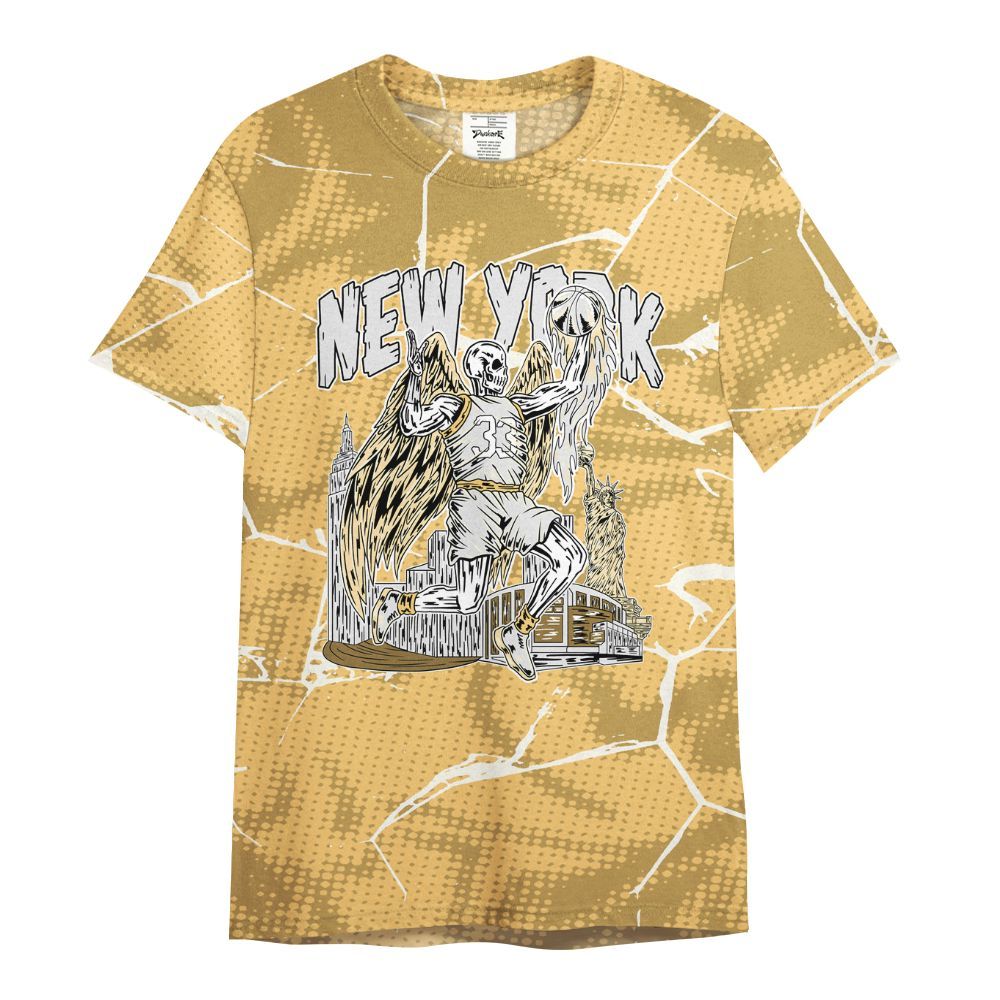 Shirt To Match Craft Paris 6s - Ewing Era Skeleton Crack All Over Print