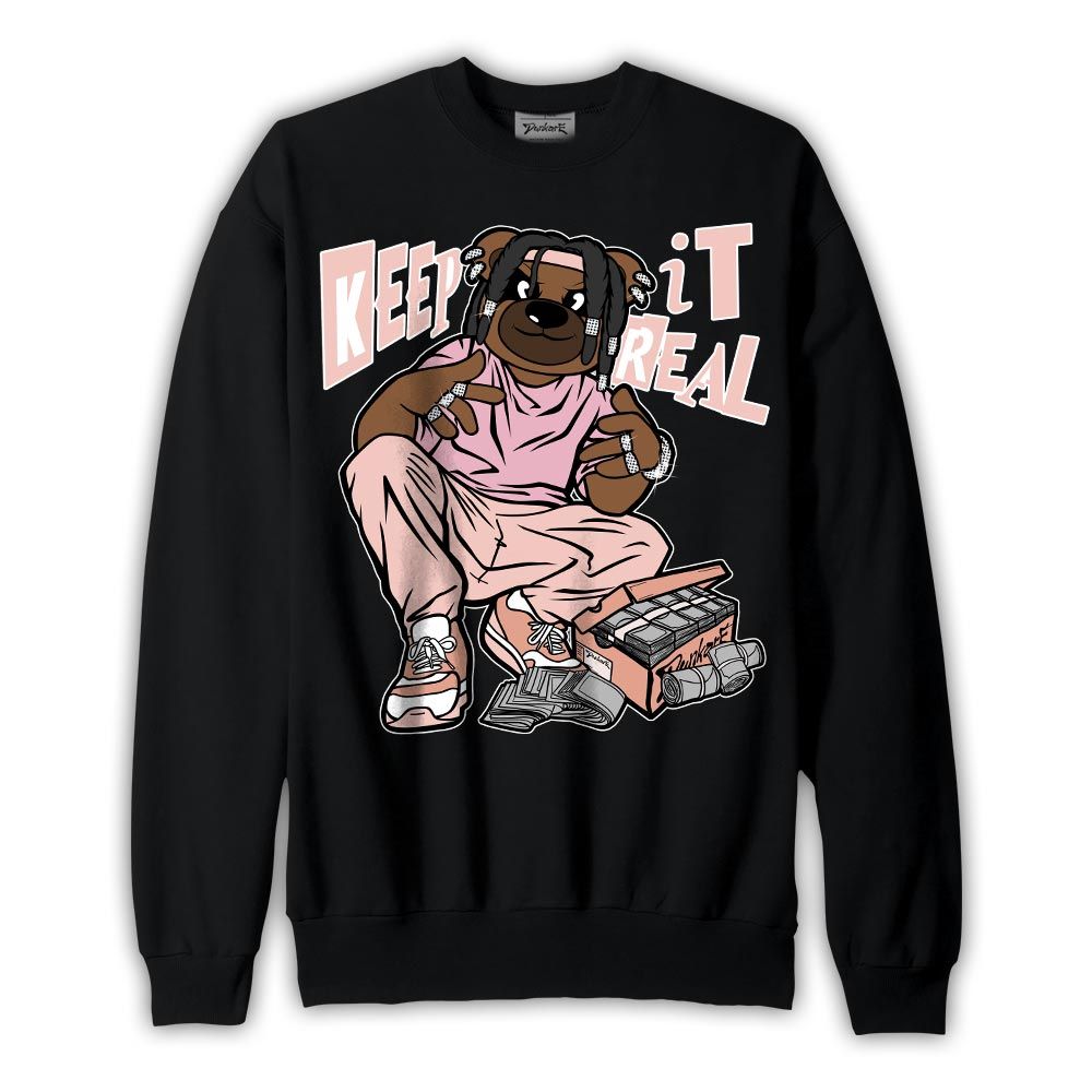 Sweatshirt To match Legend Pink 11s Sweatshirt - Keep_in Auth Bear Graphic