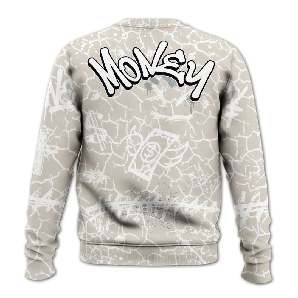 Sweatshirt To Match Retro Pure Money 3s - Everybody Paid In Full Crayon All Over Print