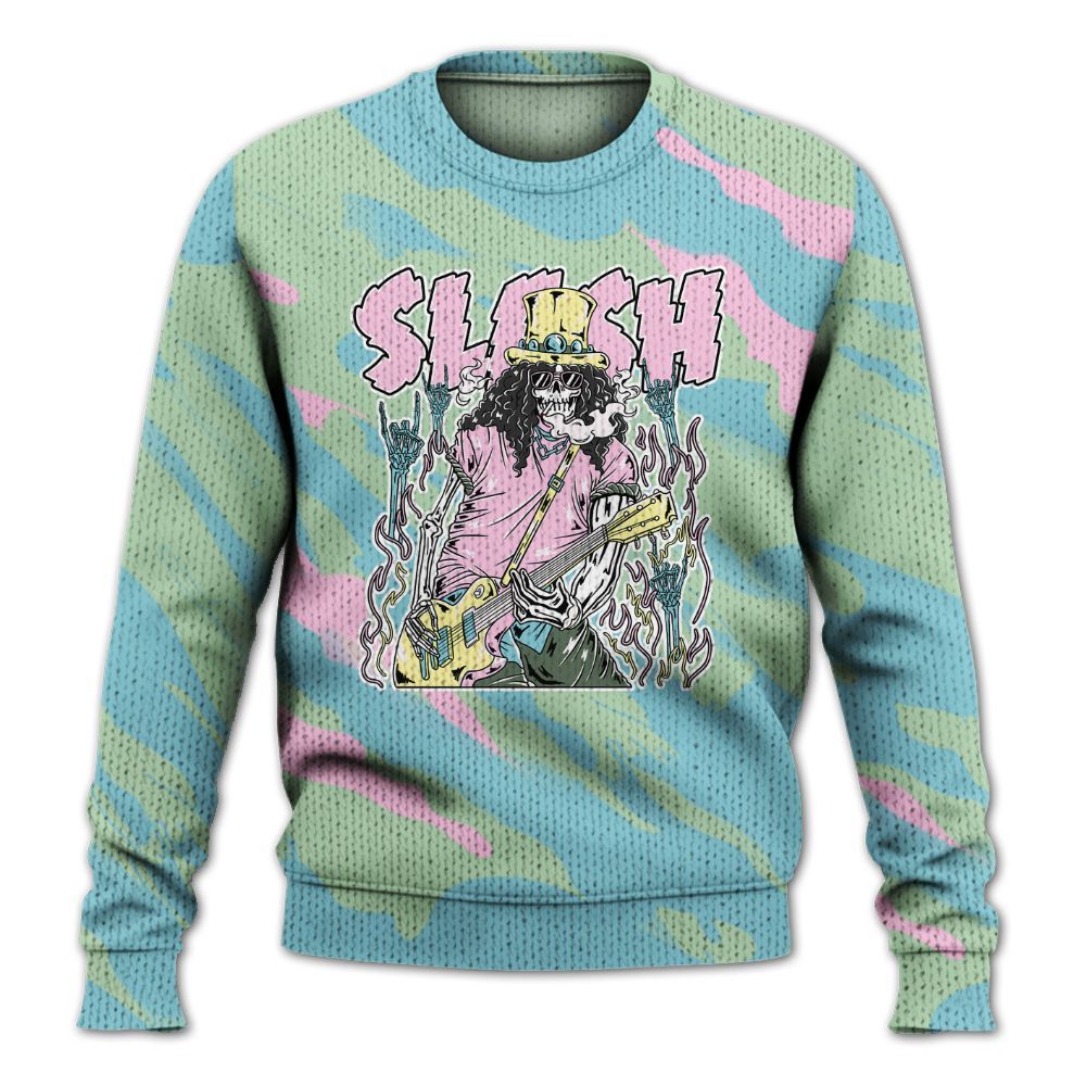 Knitted Sweater To Match SB Dunk Low Visty - Slash Skeleton Colored