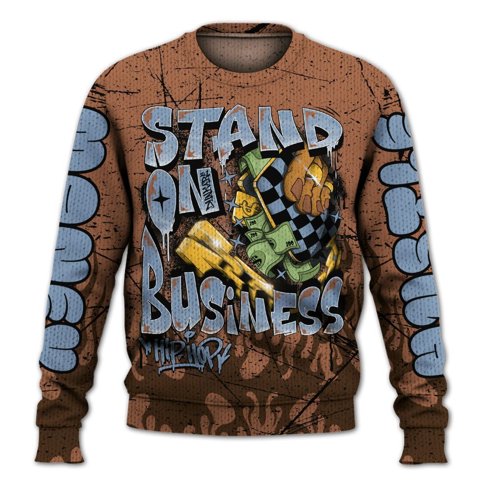 Sweater To Match Air Foamposite Metallic Copper - Stand Business Graffiti Graphic