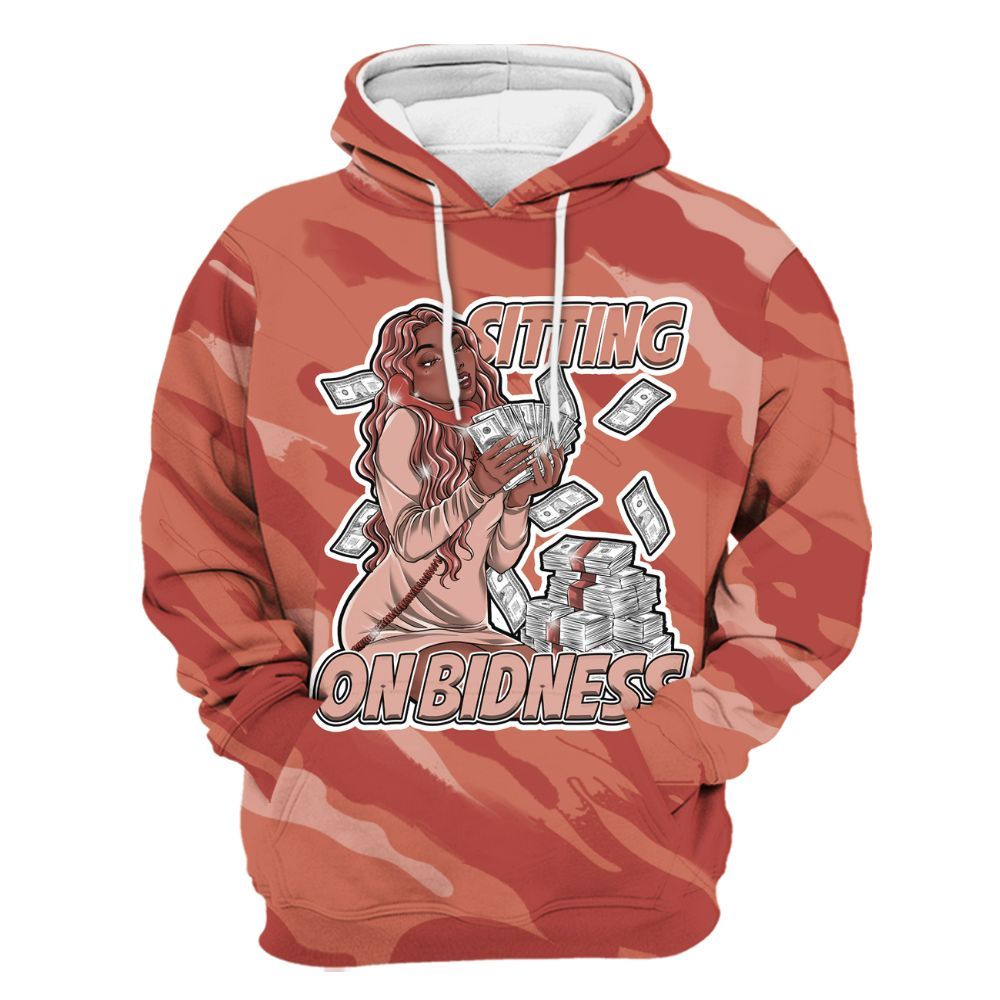 Hoodie To Match Dune Red 13s - Bidness Colored All Over Print