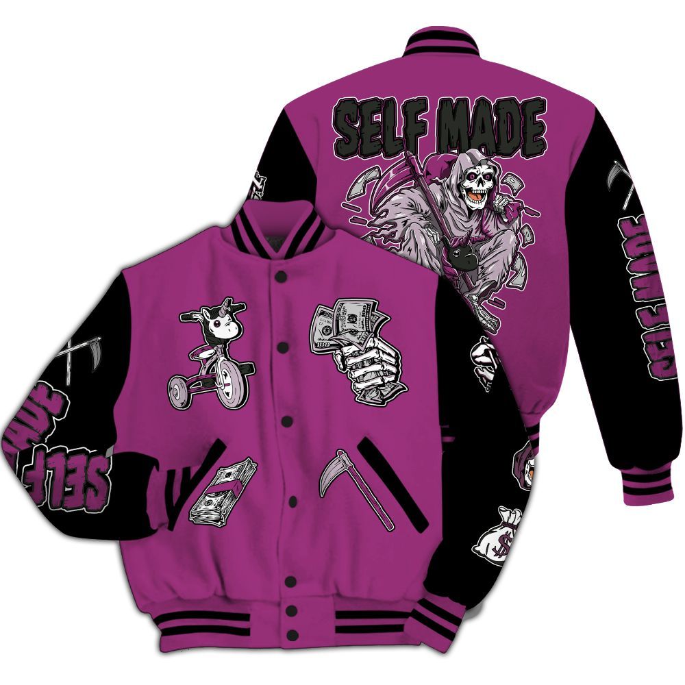 Varsity Jacket To Match Air Max Sunder Gore Tex Bold Berry - Self Make Skeleton All Over Print