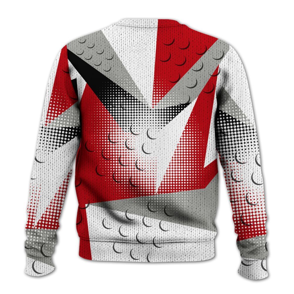 Knitted Sweater To Match Air Griffey Max Gray Reds 1s - Poly Custom Name Number 23 5s