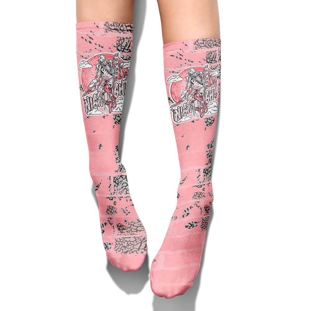 Sock To Match Retro Wings 3s - Seeya Skeleton Brick