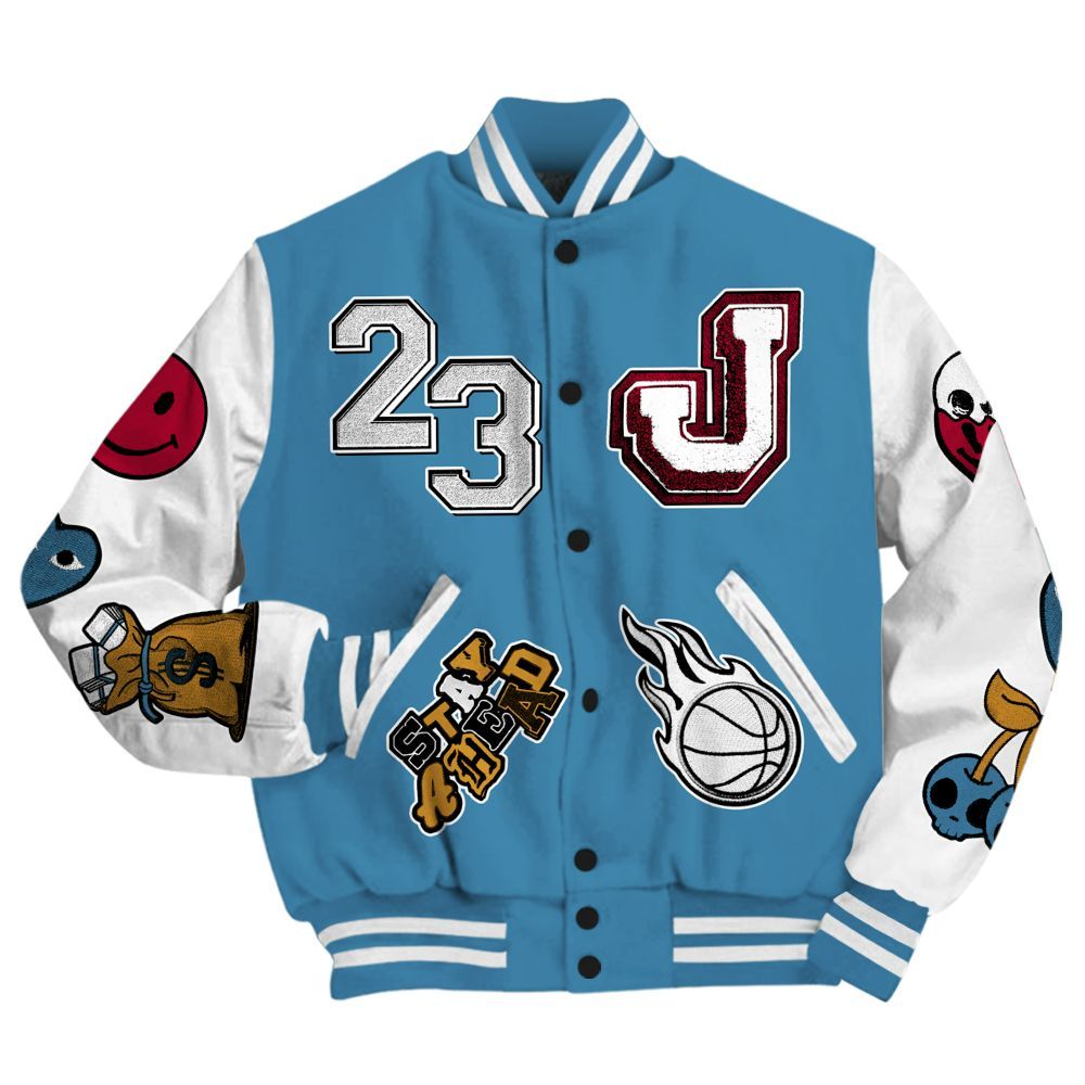 Varsity Jacket To Match GS Messy Room 4s - Hustles Money Number 23 All Over Print