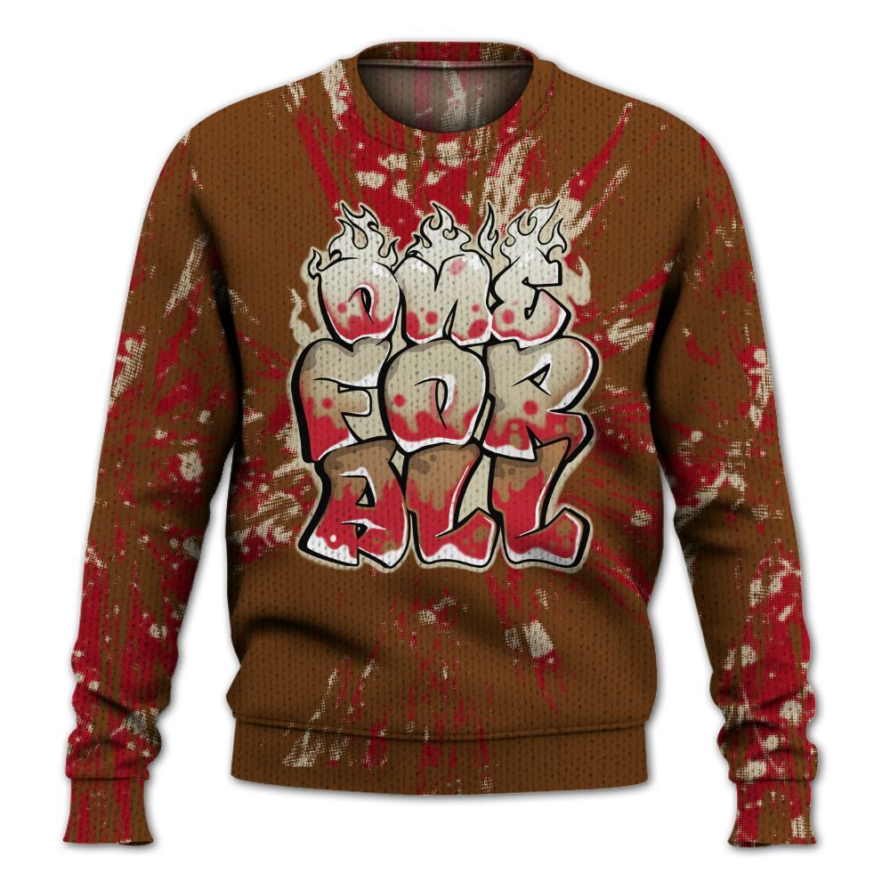 Knitted Sweater To Match Archaeo Brown 5s - Ones For All Graphic Luxury