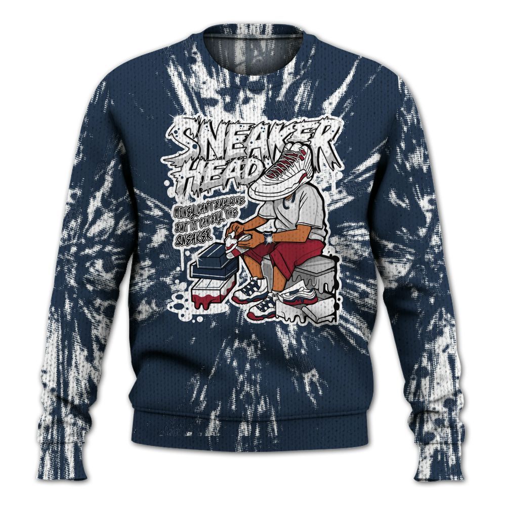 Knitted Sweater To Match Retro Olympic 6s - Sneakers Headache Graphic Luxury