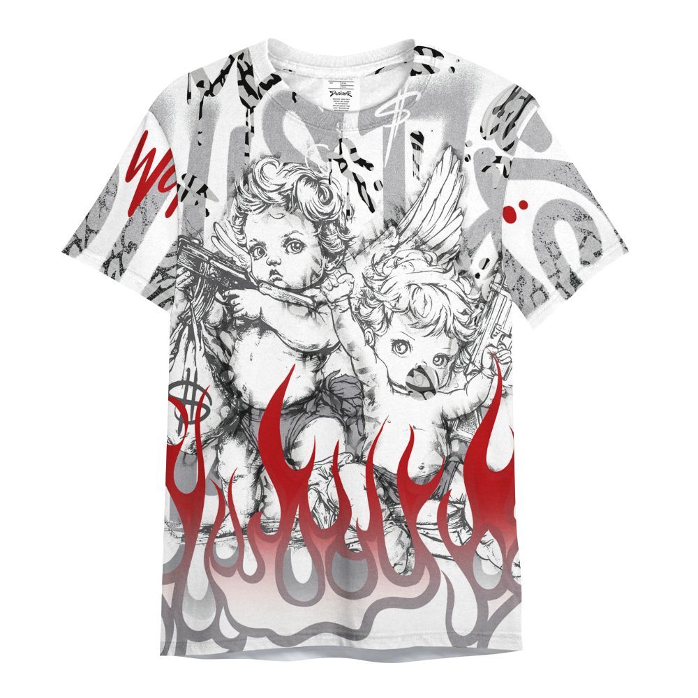 Shirt To Match Cement Grey 3s - Angel Hustle Hard All Over Print