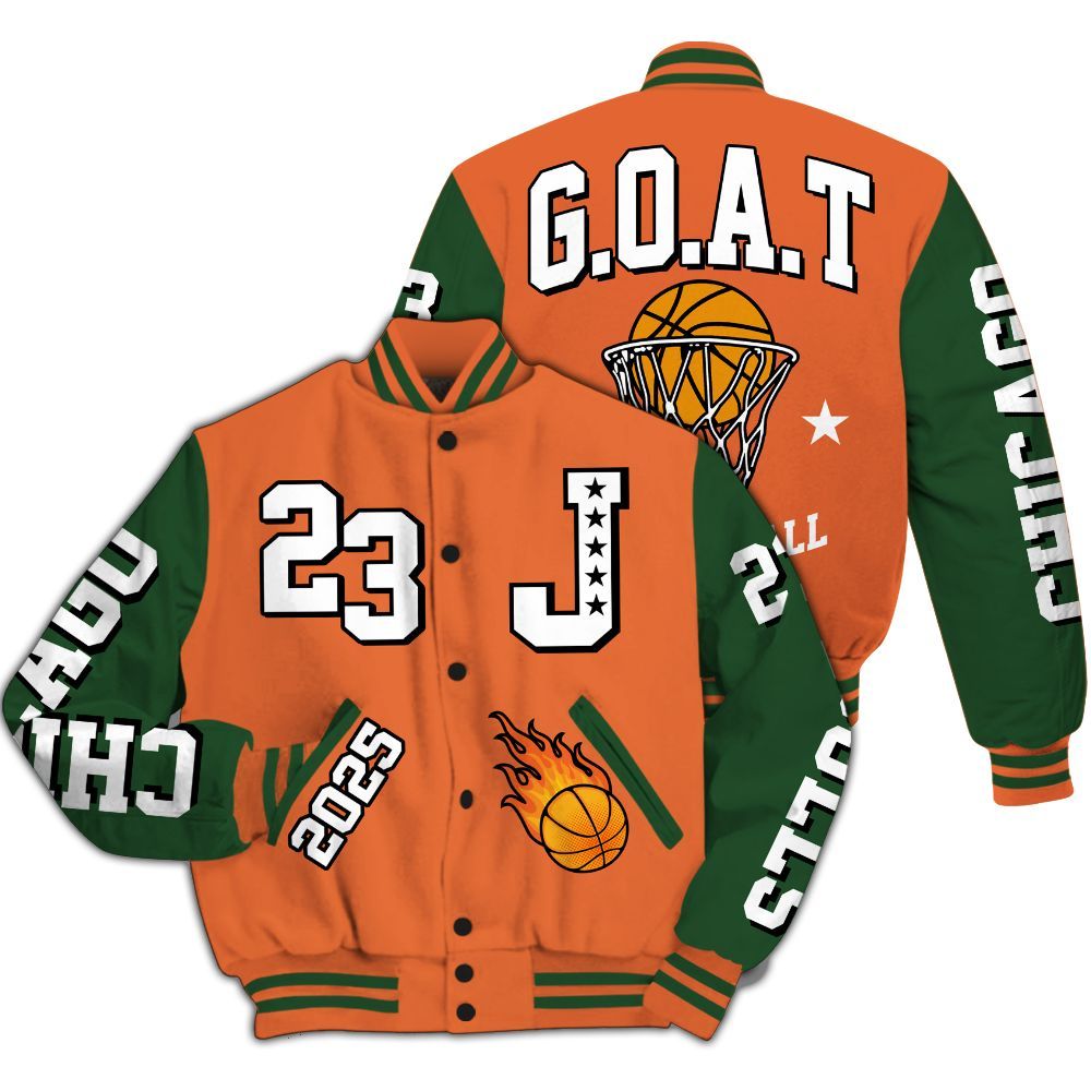 Varsity Jacket To Match Low Miami 5s - Chicago 23 Basketball All Over Print