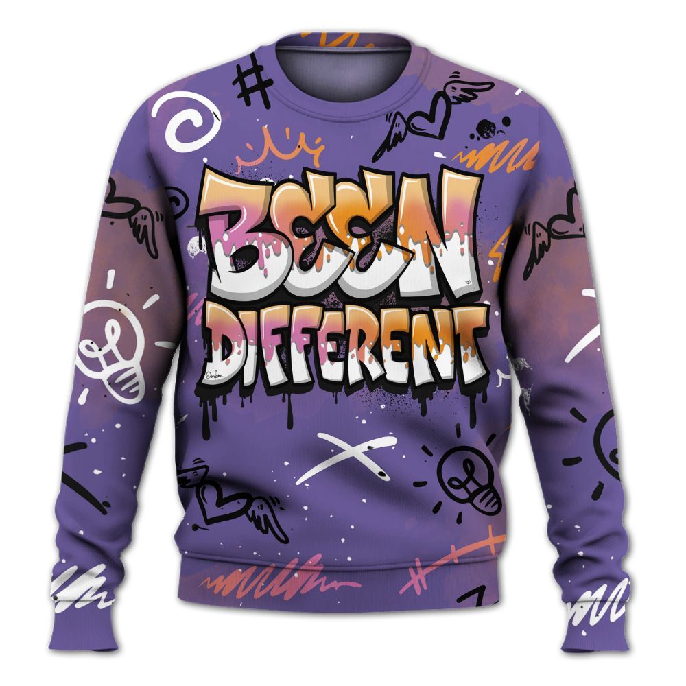Sweatshirt To Match Book Sunset 1s - Drip Been Di2ferent All Over Print