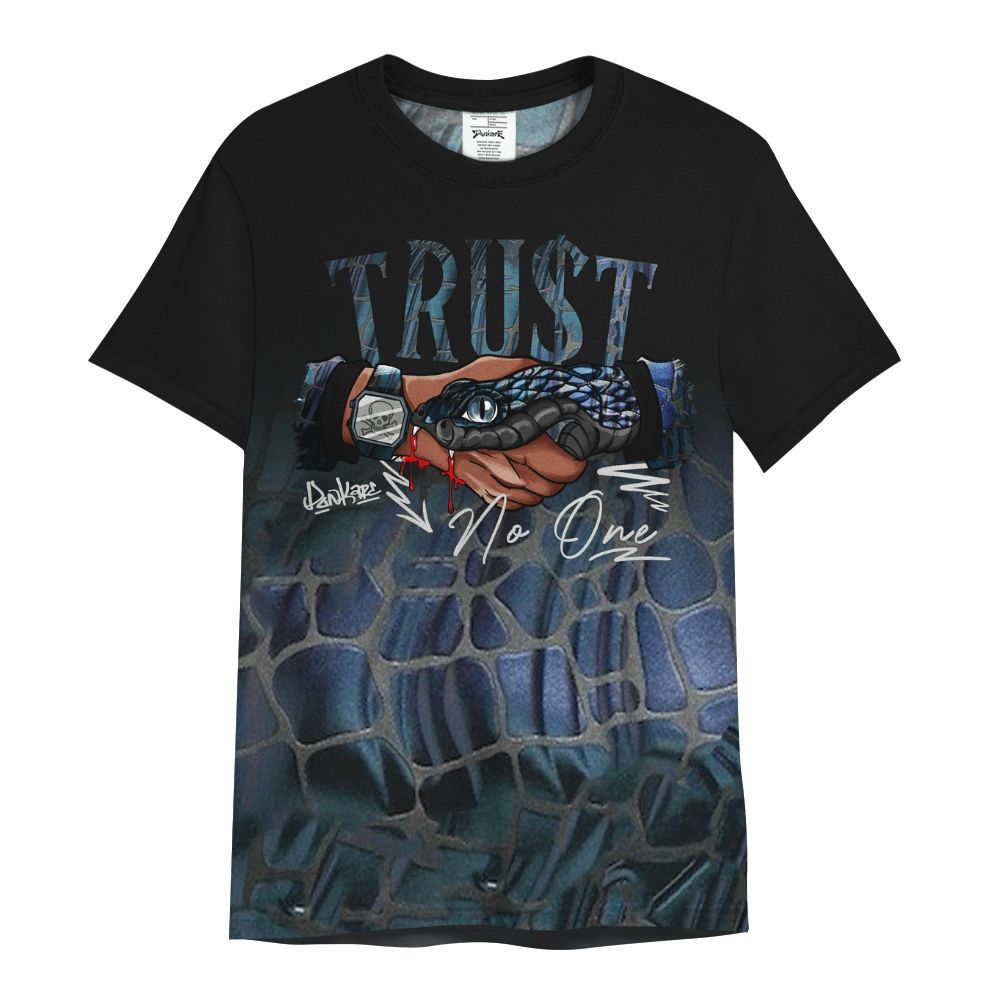 Shirt To Match Air Foamposite Kazuya Mishima - Snake Trust No One Drip All Over Print