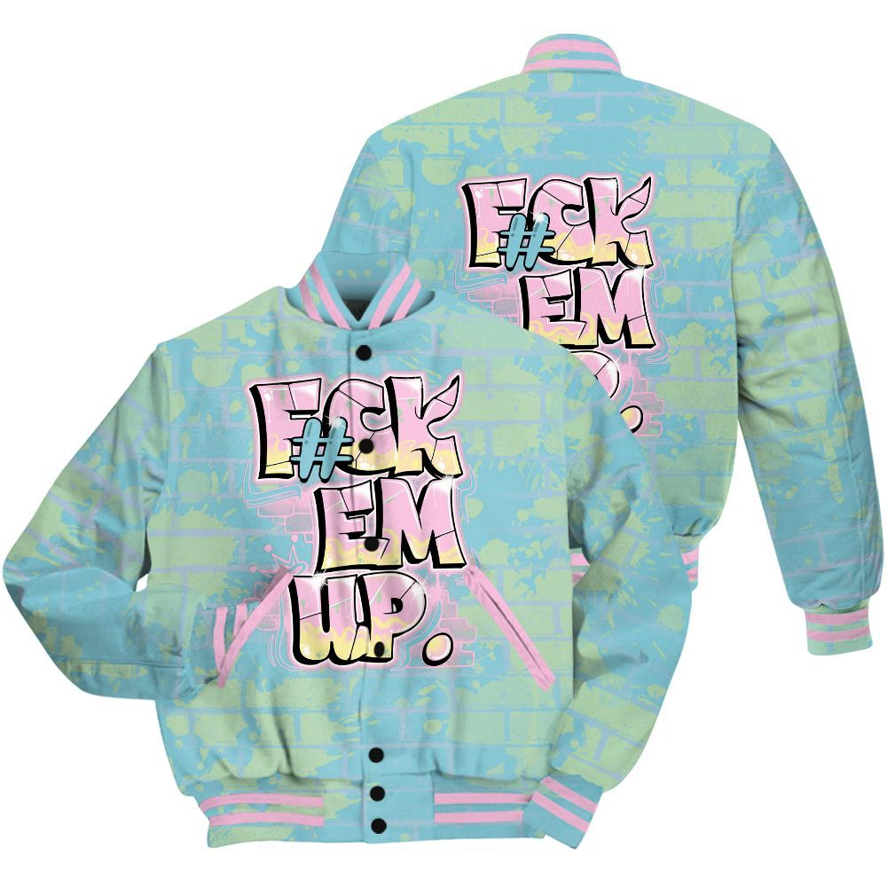 Varsity Jacket To Match SB Dunk Low Visty Shirt - F#ck Em Graphic Brick Art All Over Print