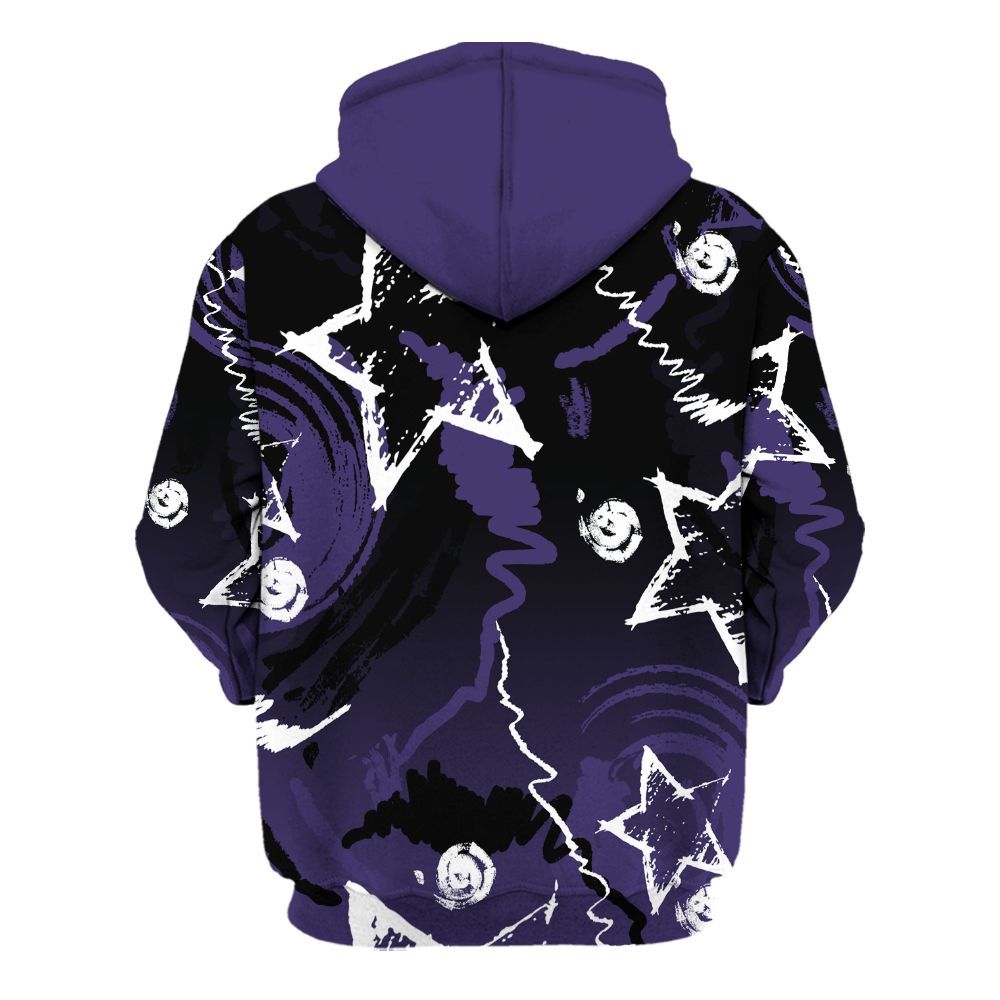 Hoodie To Match Retro Court Purple 13s - Grind Shine Later Drip All Over Print
