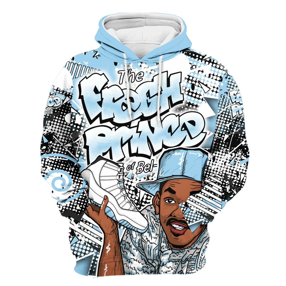 Hoodie To Match Legend Blue 11s - Fresh Sneaker 90s All Over Print
