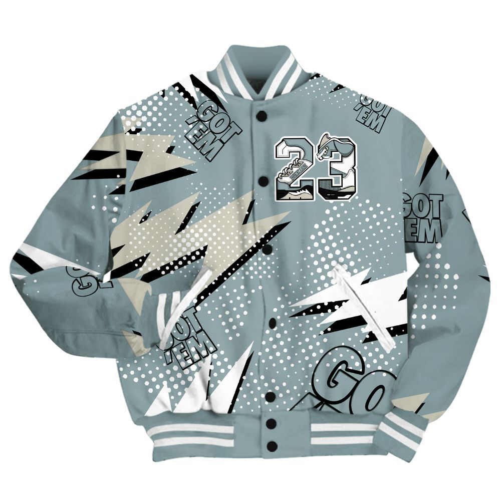 Varsity Jacket To Match AMM Low 17s Shirt, Custom Name Number 23 5s All Over Print