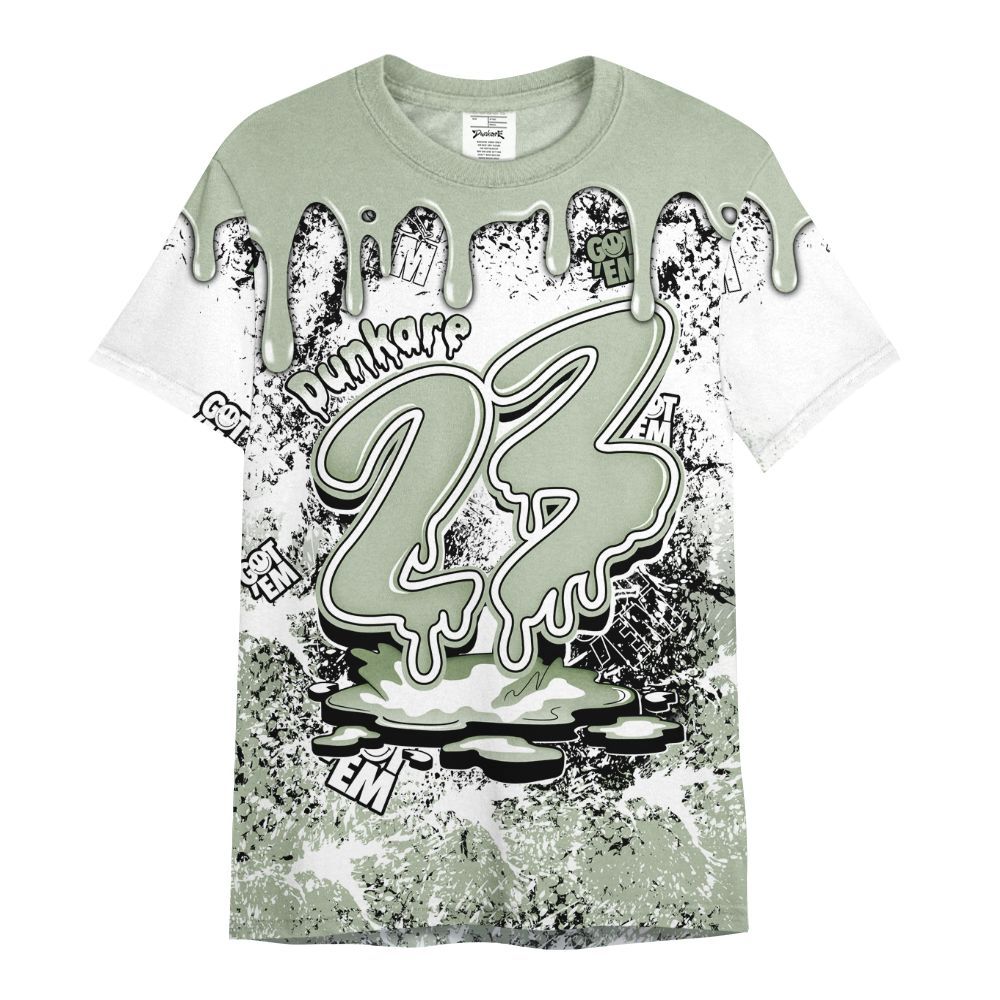 Shirt To Match Seafoam Sail 4s - Dripping 23 Drip All Over Print