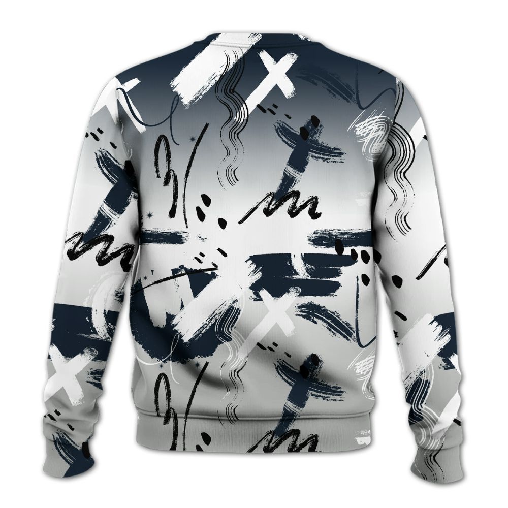 Sweatshirt To Match Retro Georgetown 6s - Money Hustle Grind Pray All Over Print