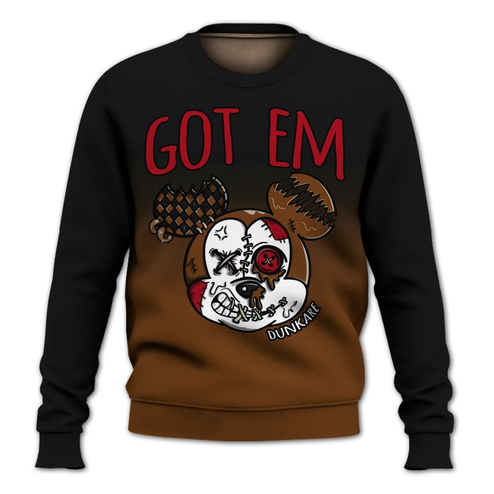 Sweatshirt To Match Archaeo Brown 5s - Got Em Dripping All Over Print