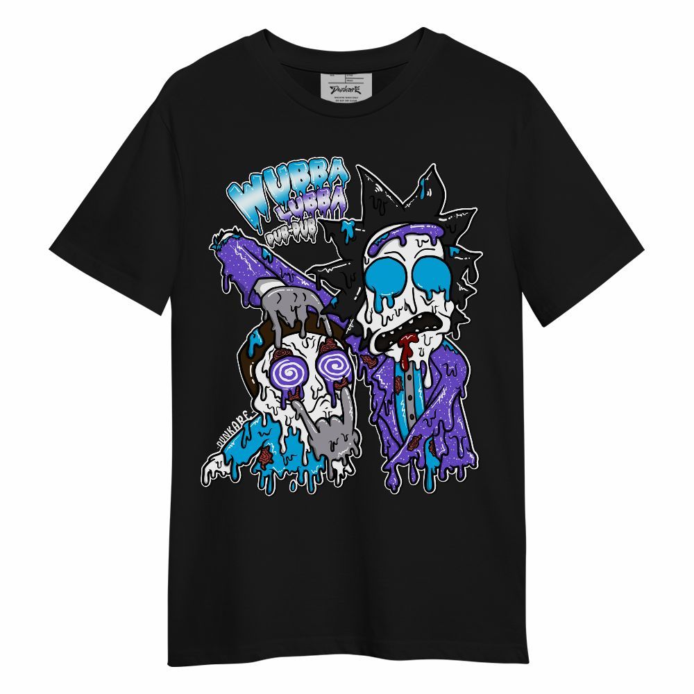 Shirt To Match Retro Aqua 8s - Wubba Rick Drip Graphic