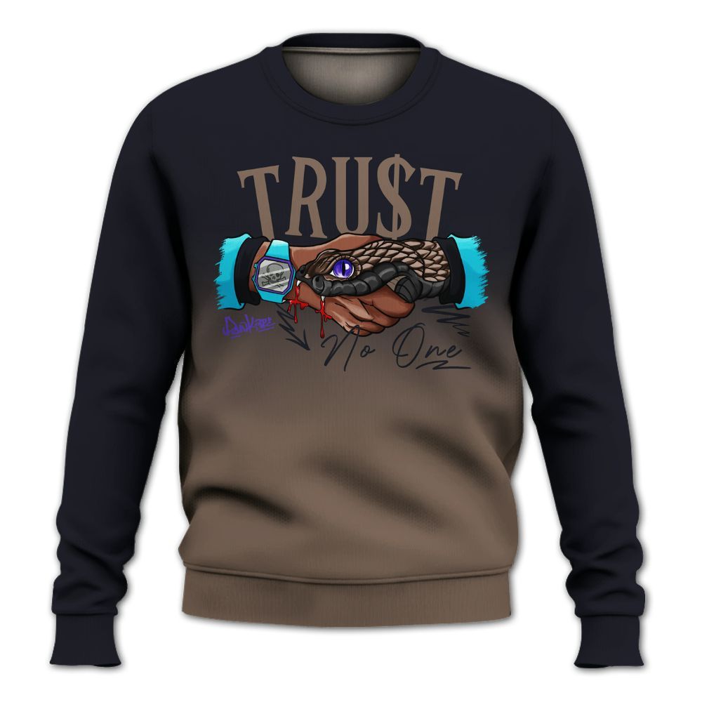 Sweatshirt To Match Olive Concord 9s - Snake Trust No One Drip All Over Print