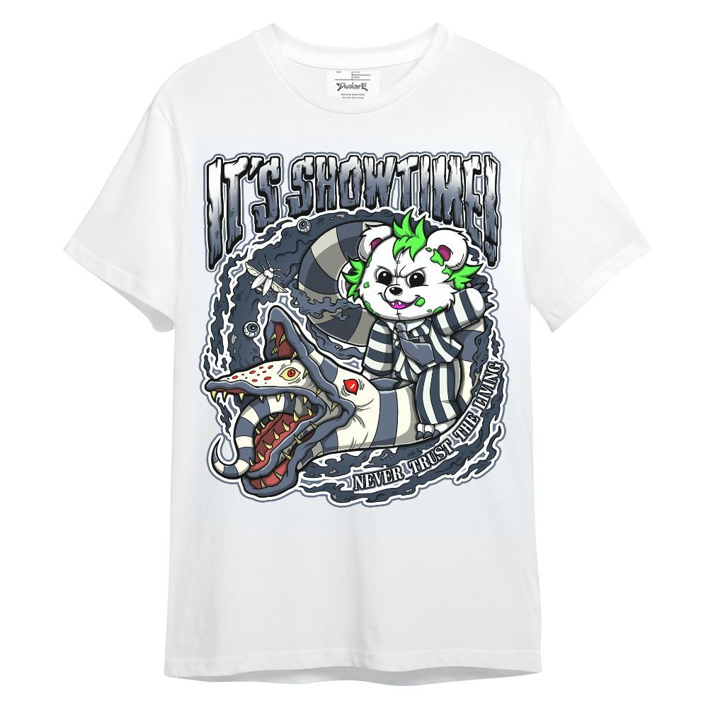 Shirt To Match Low Diffused Blue 11s - Showtime Beetle Juice Bear Halloween Unisex Shirt