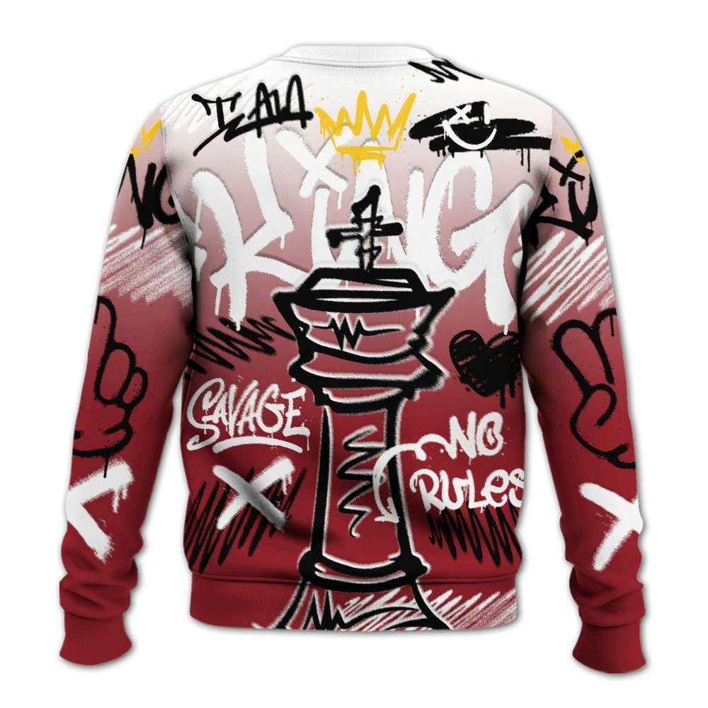 Sweatshirt To Match High Black Toe Reimagined 1s - Street King Chess Streetwear All Over Print