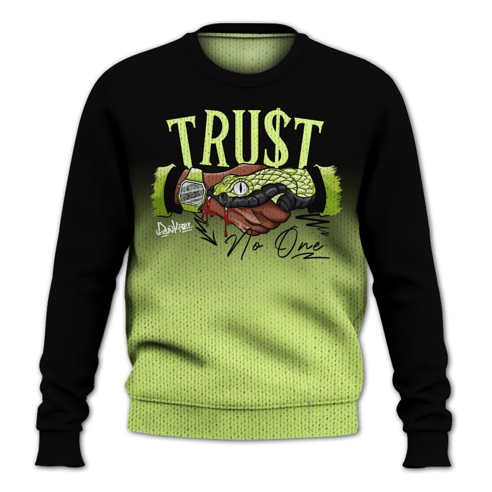 Knitted Sweater To Match Air Max SNDR Volt - Snake Trust No One Drip