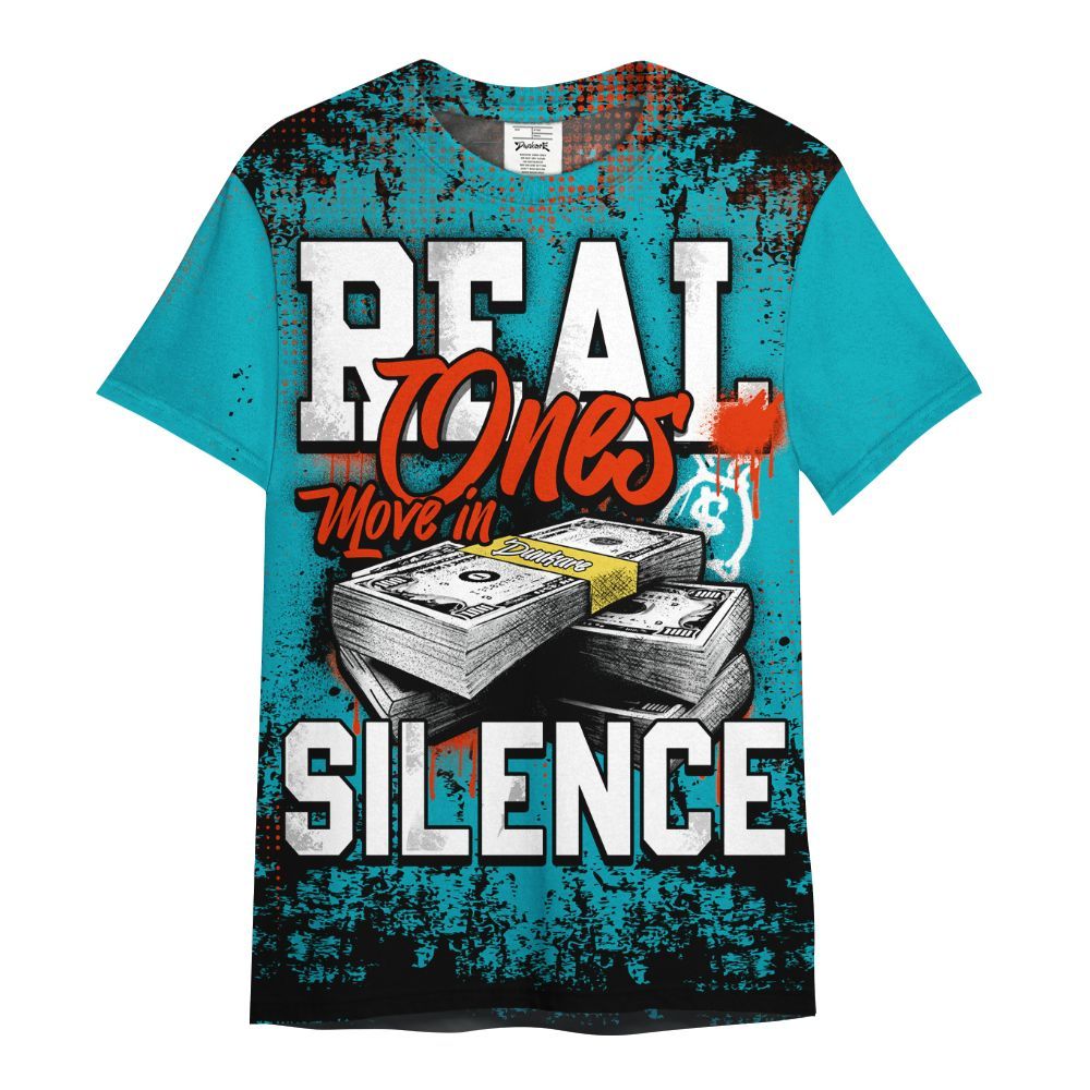 Shirt To Match Dunk Low KD 17 N7 - Move In Silence Money Street Retro All Over Print