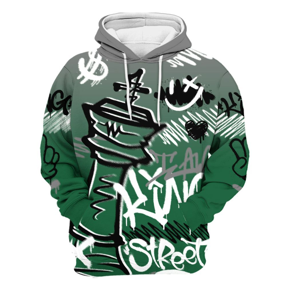 Hoodie To Match High Gorge Green 1s - Street King Chess Streetwear All Over Print