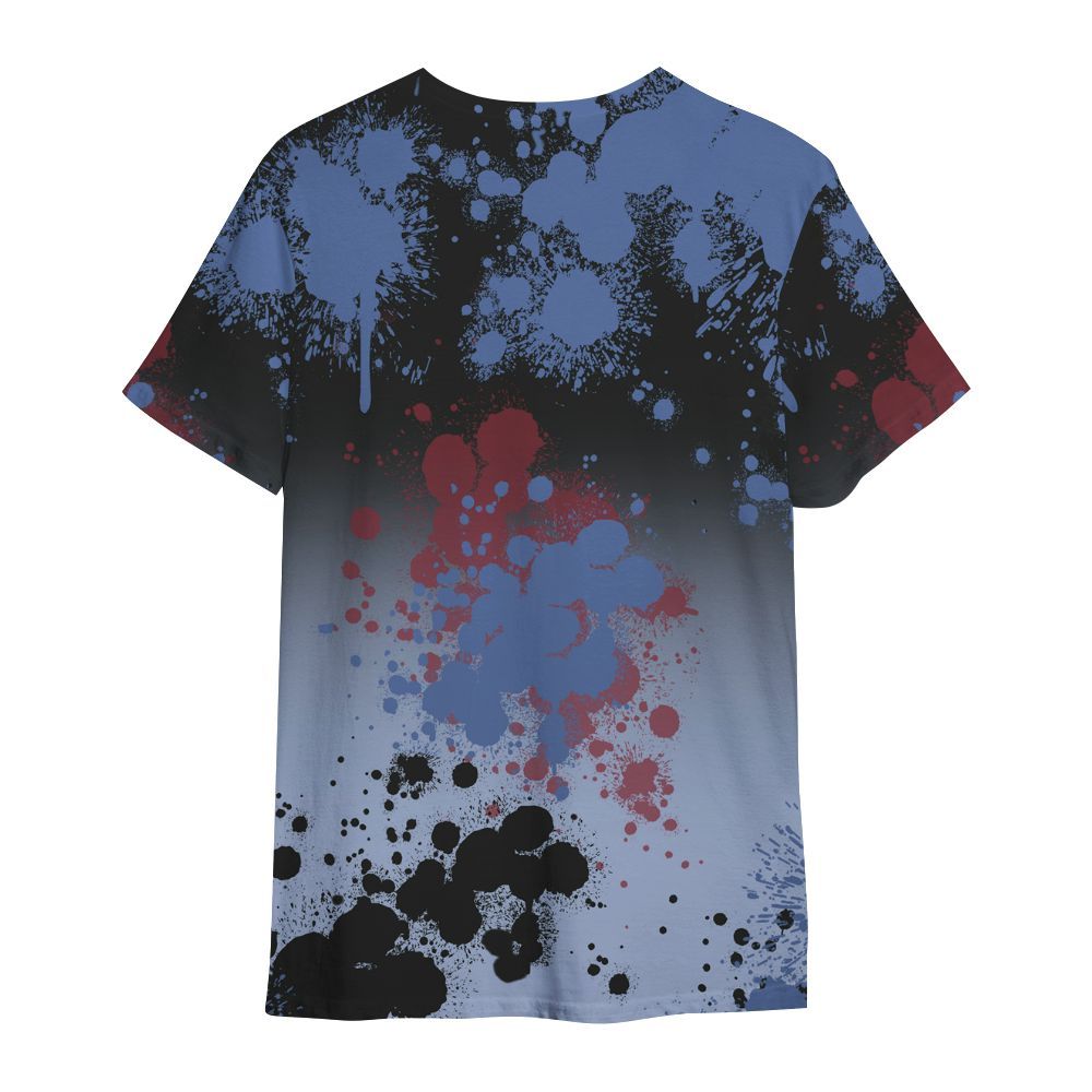 Shirt To Match Black Metallic 5s - God Blessed Ink Drip All Over Print