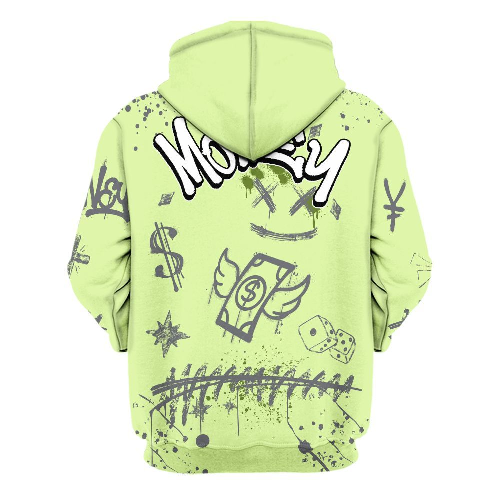 Hoodie To Match Smoke Grey Volt TR 1s - Everybody Paid In Full Crayon All Over Print