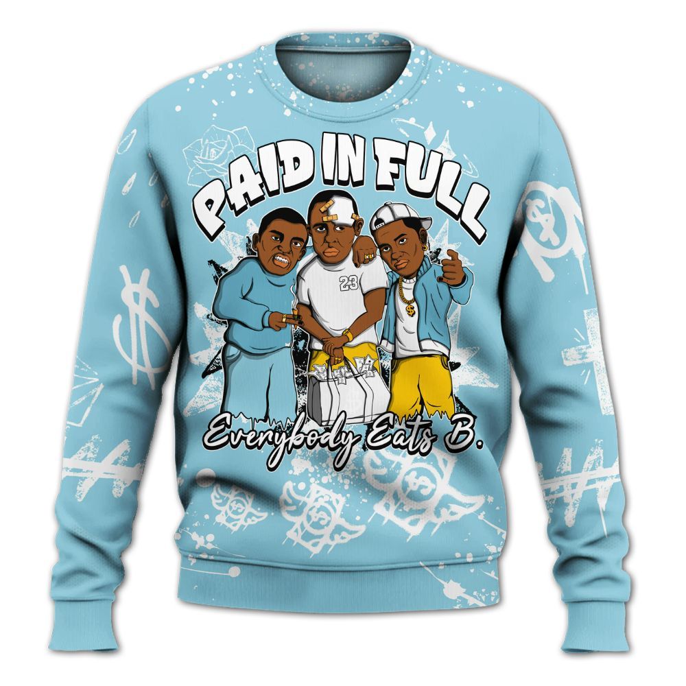 Sweatshirt To Match Dunk High Homer Simpson - Everybody Paid In Full Crayon All Over Print