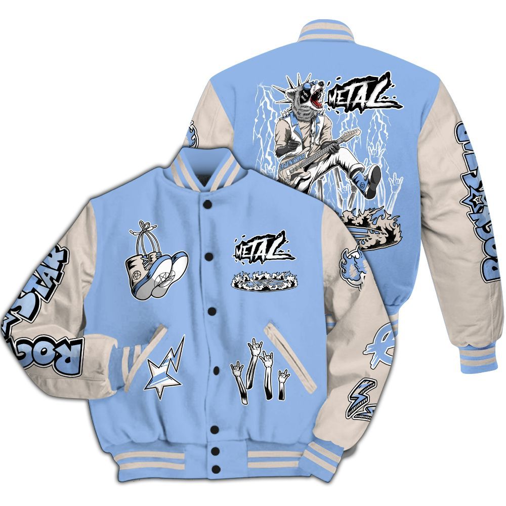 Varsity Jacket To Match Air Max 1 Royal Pulse - Punk Rock Raccoon All Over Print