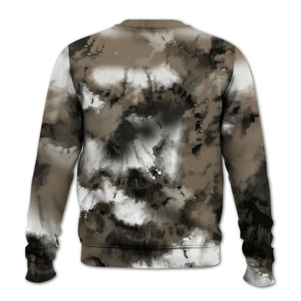 Sweatshirt To Match Low OG Dark Mocha 1s - God Blessed Tie Dye All Over Print