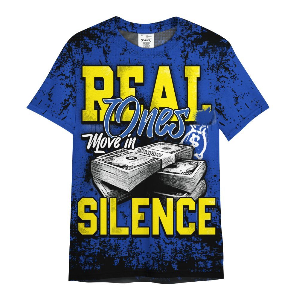 Shirt To Match Laney 14s - Move In Silence Money Street Retro All Over Print