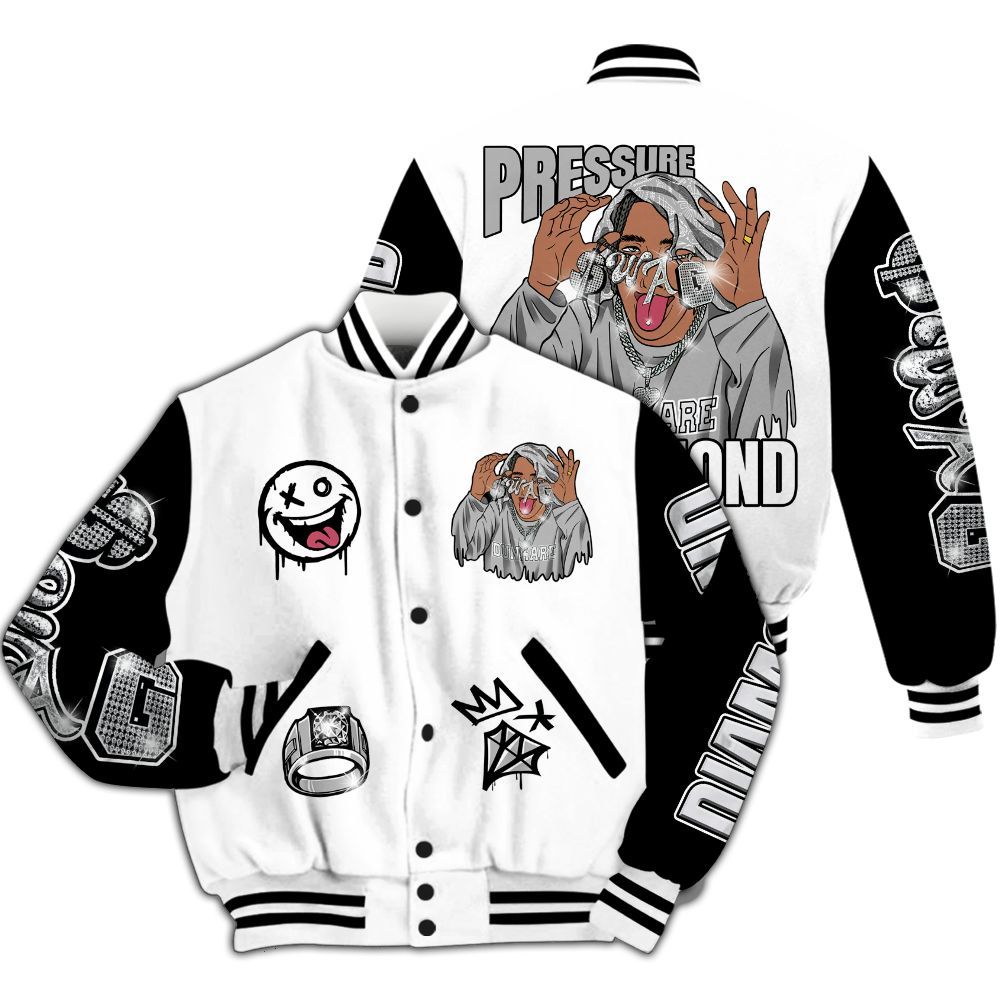 Varsity Jacket To Match Kobe 9 EM Protro Halo - Pressures Makes Varsity Jacket To Match All Over Print