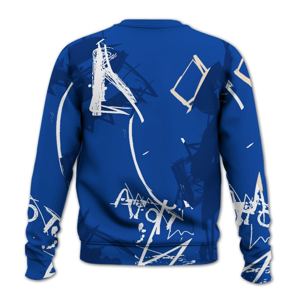 Sweatshirt To Match Low Game Royal 1s - Seeya Skeleton Messyz All Over Print