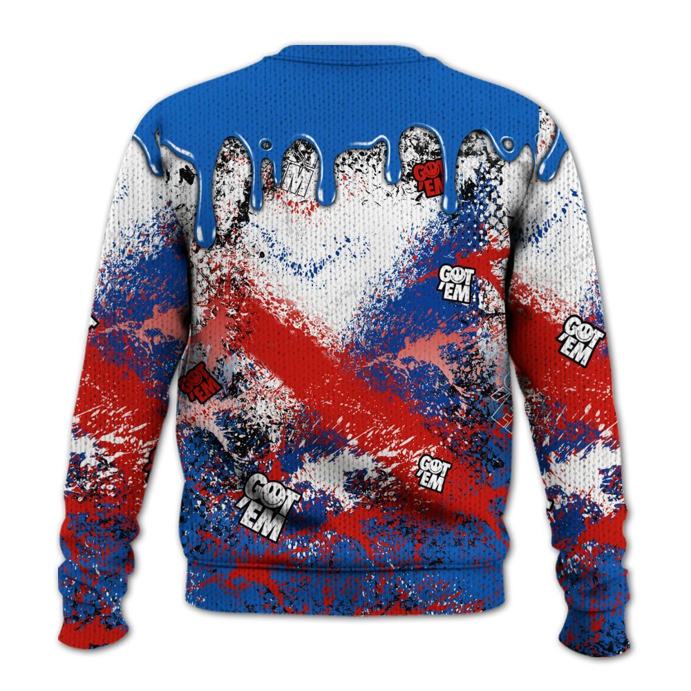 Knitted Sweater To Match Kobe 6 Game Royal - Dripping 23 Drip